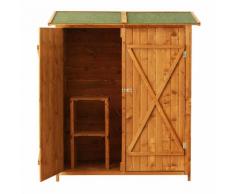 Casetta Box Da Giardino In Legno Naturale 160x125 Cm Miozzi