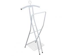 Indossatore Servomuto In Metallo Con Stelo 47x42x113 Cm Fadi Bianco