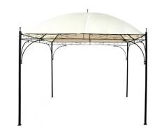 Gazebo Da Giardino 3x3m In Metallo Morel Seattle Ecrù