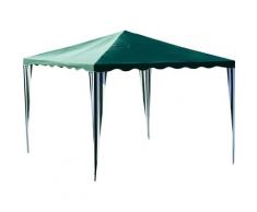 Gazebo Da Giardino In Acciaio 3x3m Bauer Verde