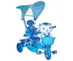 Passeggino Triciclo Kidfun Gattino Azzurro