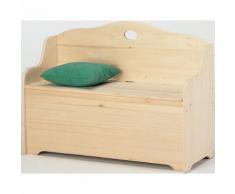 Cassapanca Baule In Legno Abete Grezzo 110x43x68cm Fumer Duo