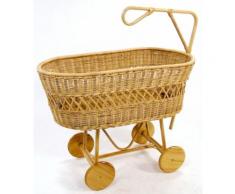 Culla Per Bambini In Rattan Ruote In Legno Adami Anna