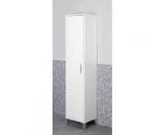 Mobile A Colonna Porta Scopa 40x35x170cm Lacc. Bianco