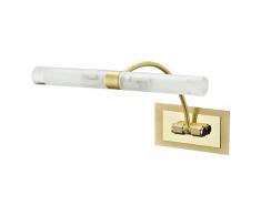 Applique Lampada Sopra Specchio Bagno Metallo Oro Diffusori Vetro G9 Intec Spot-q2