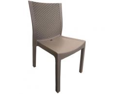 Sedia Da Giardino In Rattan Bauer Panarea Tortora