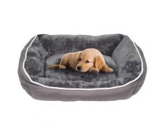 Cuccia Imbottita Per Cani E Gatti 84x66x19cm In Poliestere Fazzi Nuvola Grigio Scuro