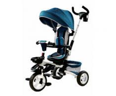 Passeggino Triciclo Pieghevole Per Bambini Miller Blu