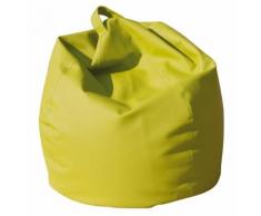 Poltrona A Sacco Pouf In Eco Pelle Verde Acido Avalli