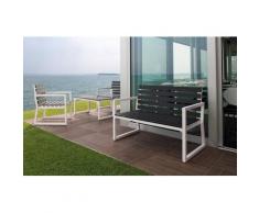 Set Da Giardino Divano 2 Poltrone E Tavolino In Alluminio Ranieri Quick