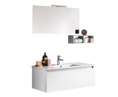 Mobile Da Bagno Sospeso Ibiza 14 Bianco Opaco Laccato Tft