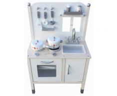 Cucina Giocattolo In Legno Con Utensili 50x30x88 Cm Miller Cottage Grigia