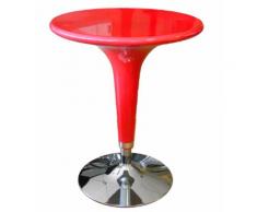 Tavolino Da Bar In Abs Rosso Con Alzata A Gas Tosini Hc 170r