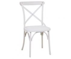 Sedia Da Giardino In Plastica Adami Cross Bianco