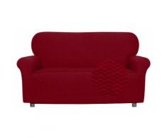 Copridivano Elasticizzato 2 Posti In Poliestere E Cotone Fazzi Fashionable Bordeaux