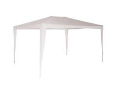 Gazebo Da Giardino 3x4m In Metallo Copertura In Poliestere Morel Parasole Bianco