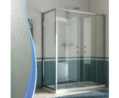Box Doccia Angolare 70x170 Cm 2 Ante Scorrevoli In Cristallo Opaco 6mm H185 Fosterberg Kolding Duo