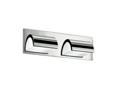 Applique Bagno 2 Luci Alluminio Cromo Diffusori Arco Acrilico Led 6 Watt 3500 Kelvin Intec Led-w-rigel/6w