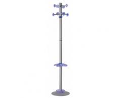 Appendiabiti Da Terra Ø36x178 Cm Con Portaombrelli In Metallo Fumer Bennet Silver E Blu