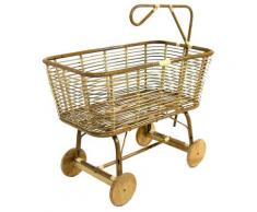 Culla Per Bambini In Rattan Ruote In Legno Adami Norma