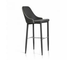 Sgabello New Plana Cenere Eco Pelle Nuzzi