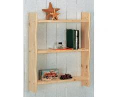 Piattaia In Legno Abete Grezzo 60x15x70cm Porta Piatti Fumer Trio