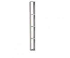 Libreria Pensile 4 Ripiani In Melaminico 15x16x160cm Tft Sc Grigia