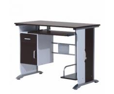 Scrivania Da Ufficio Porta Pc Cassetti In Legno Marrone 100x52x75 Cm Benzoni