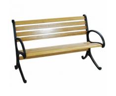 Panca Da Giardino In Legno E Ghisa 125x65x78cm Vorghini Garden