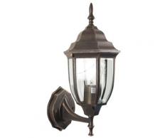 Lampada Lanterna Da Parete 60w Bauer Bombay Bronzo Antichizzato