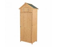 Casetta Box Da Giardino In Legno Naturale 77x54.2 Cm Miozzi
