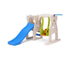 Castello 3 In 1 Scivolo, Altalena E Arrampicata Per Esterno