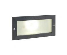 Faretto Segnapassi A Incasso Da Esterno A Led 10w Da Parete Sovil Escape Nero