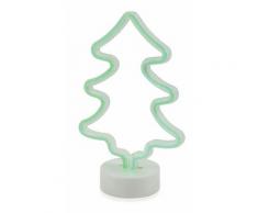 Albero Di Natale Luminoso Neon A Led H29,5 Cm Soriani Verde