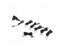 Kit 6 Faretti Calpestabili Pavimento Parete Alluminio Nikel Led 3,6 Watt Luce Naturale Intec Led-rider-r6