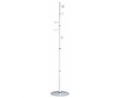 Appendiabiti Da Terra Ø32x172 Cm In Acciaio Motti Erie Bianco