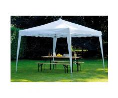 Gazebo Pieghevole Da Giardino In Ferro 3x3m Vorghini Limber Bianco