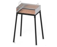 Barbecue A Carbone Carbonella Con Griglia Cromata Famur Bk 6 Camping