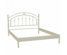 Struttura Letto Matrimoniale In Metallo 160x195cm Adami Luxor Bianco