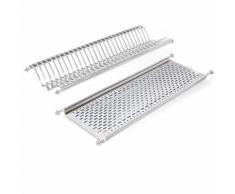 Scolapiatti Colapiatti Per Mobile Cucina 80 Cm In Acciaio Inox Con Raccogligoccia Emuca