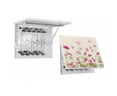 Stendibiancheria Da Parete Quadro Magico 60x45 Cm Con Grucce Giotto Magic Fiori