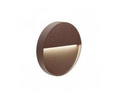 Faretto Segnapassi A Semi Incasso Da Esterno A Led Piccolo Sovil Geo Round Marrone