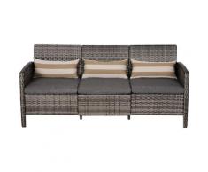 Divano Da Giardino 3 Posti 173x68x78 Cm Miozzi Reginald
