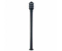 Lampada Palo Per Giardino Alto Con Frangiluce Colore Nero Per Esterno Linea Fiammifero Sovil