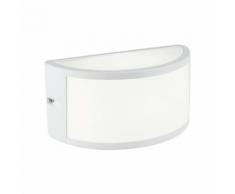 Applique Da Esterno A Led 10w A Mezza Luna Sovil Petit Bianco