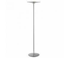 Lampada Da Terra Minimal Metallo Cromata Piantana Led 36 Watt Luce Naturale Ambiente Led-ikon-pt Cr