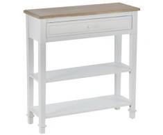 Tavolo Consolle Per Ingresso 75,6x27,5x80,5 Cm Benzoni Bianco