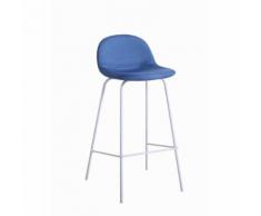 Sgabello Fisso In Tessuto Charu Nuzzi Blue