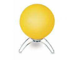 Abat Jour Treppiedi Gialla Sferica Vetro Metallo Lumetto Moderno E14 Ambiente I-192/00300