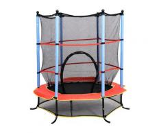Trampolino Tappeto Elastico Per Bambini Ø140 Cm Con Rete Di Sicurezza Benzoni
